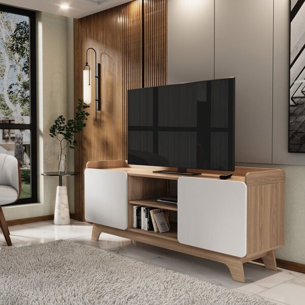 Rack Para Tv Até 65 Polegadas 100% Mdf 150cm Jhon Freijó/bran