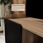 Rack Para Tv Até 65 Polegadas 100% Mdf 150cm Jhon Freijó/preto