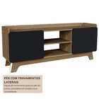 Rack Para Tv Até 65 Polegadas 100% Mdf 150cm Jhon Freijó/preto