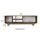 Rack Para Tv Até 65 Polegadas 100% Mdf 160x55x40cm Lars Freij