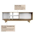 Rack Para Tv Até 65 Polegadas 100% Mdf 160x55x40cm Lars Freij