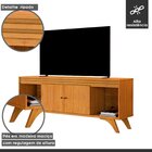 Rack Para Tv Até 65 Polegadas 100% Mdf 2 Portas 160cm Ripado