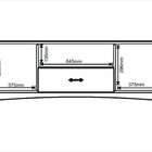 Rack Para Tv Até 65 Polegadas 160cm 2 Portas 1 Gaveta Madeira