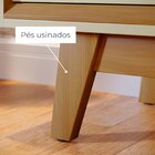 Rack Para Tv Até 65 Polegadas 164cm Atlas Cumaru/opala