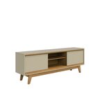 Rack Para Tv Até 65 Polegadas 164cm Atlas Cumaru/opala