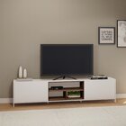 Rack Para Tv Até 65 Polegadas 200cm 2 Portas 3 Nichos Olímpia