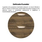 Rack Para Tv Até 65 Polegadas 2 Gavetas 1 Porta 4 Nichos Mich