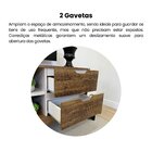 Rack Para Tv Até 65 Polegadas 2 Gavetas 1 Porta 4 Nichos Mich