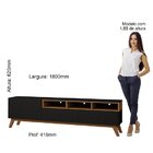 Rack Para Tv Até 65 Polegadas 2 Gavetas 3 Nichos Texas 180 Pé