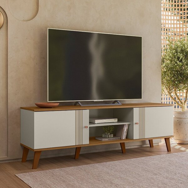 Rack Para Tv Até 65 Polegadas 2 Portas 160cm Denver Off White