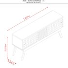 Rack Para Tv Até 65 Polegadas 2 Portas 2 Nichos Frizz  Calaca