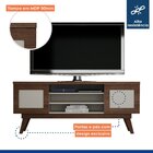 Rack Para Tv Até 65 Polegadas 2 Portas 3 Prateleiras Detroit