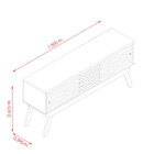 Rack Para Tv Até 65 Polegadas 2 Portas Fizz 1.5 Madetec