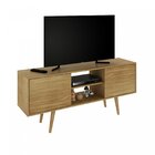 Rack Para Tv Até 65 Polegadas 2 Portas Retrô R1464 136cm Natu
