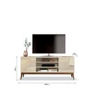 Rack Para Tv Até 65 Polegadas 2 Portas Titan   Off White