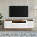 Rack Para Tv Até 65 Polegadas 4 Portas 1 Nicho 180cm Adria Br