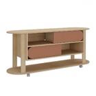 Rack Para Tv Até 65 Polegadas Ciclo 2 Portas Naturale/terraco