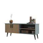 Rack Para Tv Até 65 Polegadas Com 2 Portas 123 Cm Catar Cinza