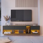 Rack Para Tv Até 65 Polegadas Com 3 Gavetas E 1 Nicho Com Ilu