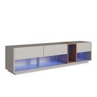 Rack Para Tv Até 65 Polegadas Com 3 Gavetas E 1 Nicho Com Ilu