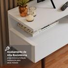 Rack Para Tv Até 65 Polegadas Com Pés Retro Branco Londres Ma