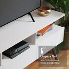 Rack Para Tv Até 65 Polegadas Com Pés Retro Branco Londres Ma