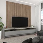 Rack Para Tv Até 65 Polegadas Com Rodízios 180cm 2 Gavetas 2