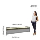 Rack Para Tv Até 65 Polegadas Com Rodízios 180cm 2 Gavetas 2