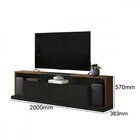 Rack Para Tv Até 65 Polegadas Com Tampo De Vidro Boston Belaf