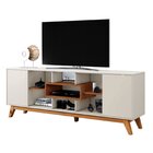 Rack Para Tv Até 65 Polegadas Detroit Carmolar Off White/cane