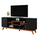 Rack Para Tv Até 65 Polegadas Detroit Carmolar Preto/canela