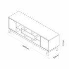 Rack Para Tv Até 65 Polegadas Detroit Carmolar Preto/canela