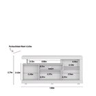 Rack Para Tv Até 65 Polegadas Gramado Linea Brasil Freijó/off