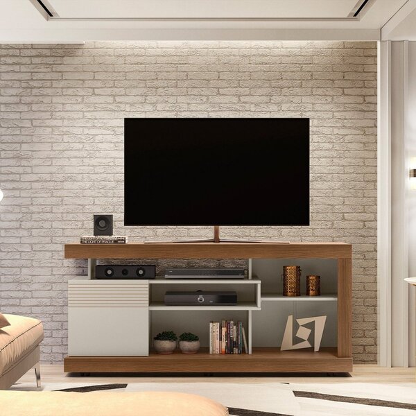 Rack Para Tv Até 65 Polegadas Gramado Linea Brasil Freijó/off