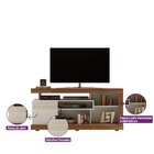 Rack Para Tv Até 65 Polegadas Gramado Linea Brasil Freijó/off