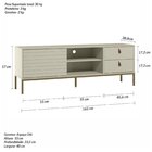 Rack Para Tv Até 65 Polegadas Industrial Dior Off White