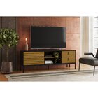 Rack Para Tv Até 65 Polegadas Industrial Dior Preto Ac/ Cedro