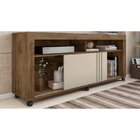 Rack Para Tv Até 65 Polegadas Joy Caemmun Jatobá/off White