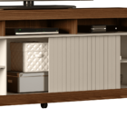 Rack Para Tv Até 65 Polegadas Lev 180 Cor Caiena Creme Dj Móv