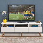 Rack Para Tv Até 65 Polegadas Lisboa 3 Portas Branco - Fellic