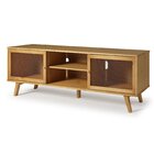 Rack Para Tv Até 65 Polegadas Madeira Maciça Magna Porta Tela