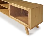 Rack Para Tv Até 65 Polegadas Madeira Maciça Magna Porta Tela