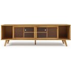 Rack Para Tv Até 65 Polegadas Madeira Maciça Magna Porta Tela