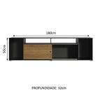 Rack Para Tv Até 65 Polegadas Madesa Cancun - Preto/rustic