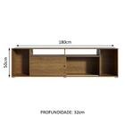 Rack Para Tv Até 65 Polegadas Madesa Cancun - Rustic