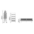 Rack Para Tv Até 65 Polegadas Madesa Londres E Estante Escada