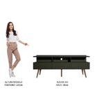 Rack Para Tv Até 65 Polegadas Madesa Madri Com Pés De Madeira