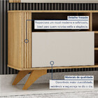 Rack Para Tv Até 65 Polegadas Mariana 2 Portas Cinamomo/off W