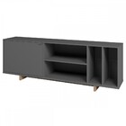 Rack Para Tv Até 65 Polegadas Nomad 1 Porta Cinza/castanho -