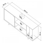 Rack Para Tv Até 65 Polegadas Nomad 1 Porta Cinza/castanho -
